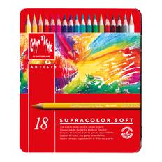 Caran d'Ache Supracolor Soft Aquarelle Coloured Pencils 18 Set