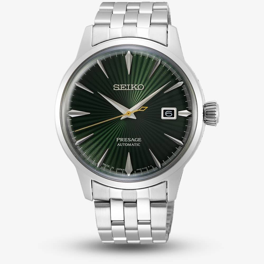 Seiko Mens Presage Cocktail Time Mockingbird Watch SRPE15J1 - Green