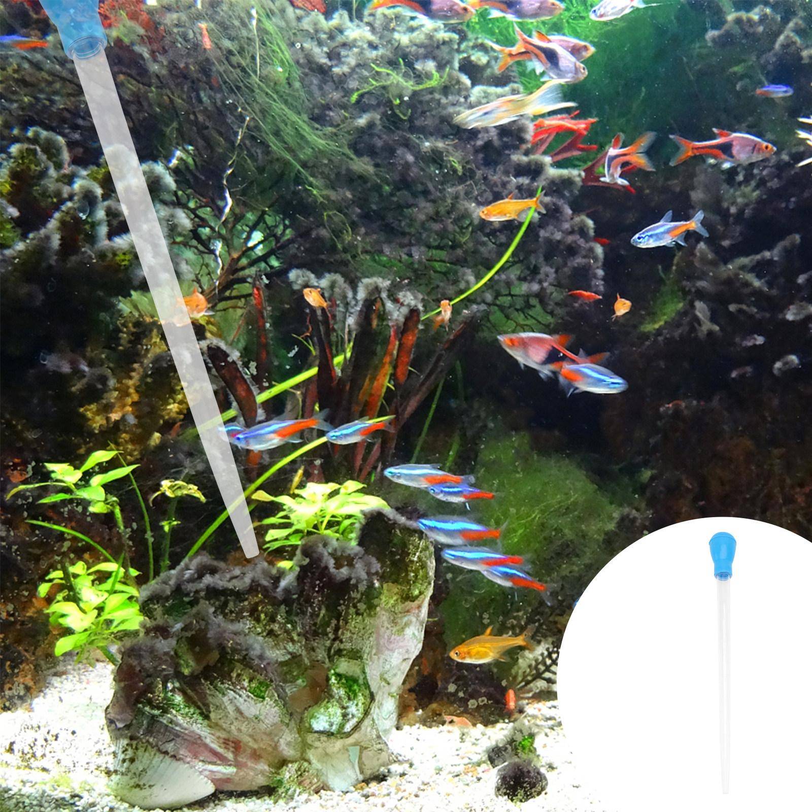 2 st Premium Akvariepipett Droppare Fiskbehållare Rengörare Avfallsborttagare Korallmatare för Omrörning Sugning och Matning 50 ml