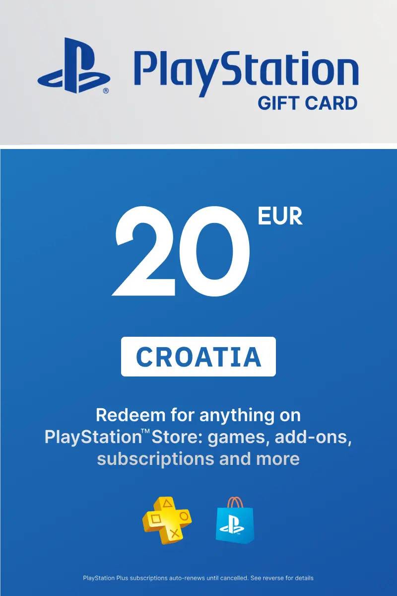 PlayStation Network Card 20 EUR (HR) PSN Key Croatia