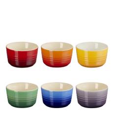 Le Creuset - Rainbow ramekin mini 20 cl 6-pack