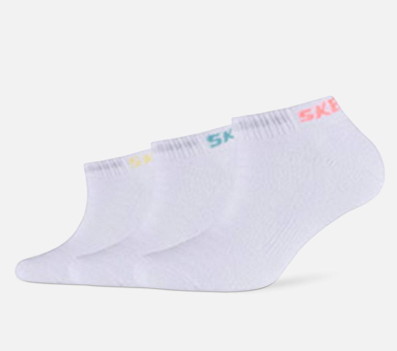 Skechers, 3 par strumpor, 27-30, Barn & Ungdom - SK43032WHT (27-30)