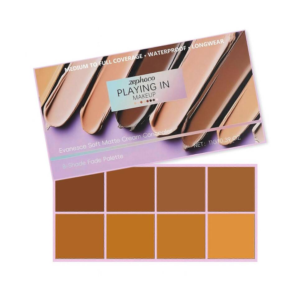 (2PCS, B) Soft Mist Gradient Concealer Palette Covers facial blemishes, acne marks, freckles, and tear troughs Concealer and contouring palette