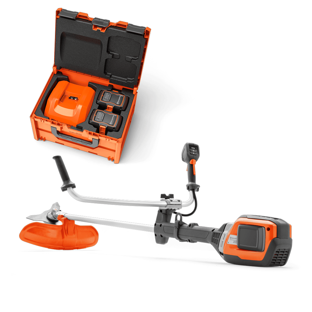 Husqvarna 535iFR Battery Brushcutter Package with Battery Box.