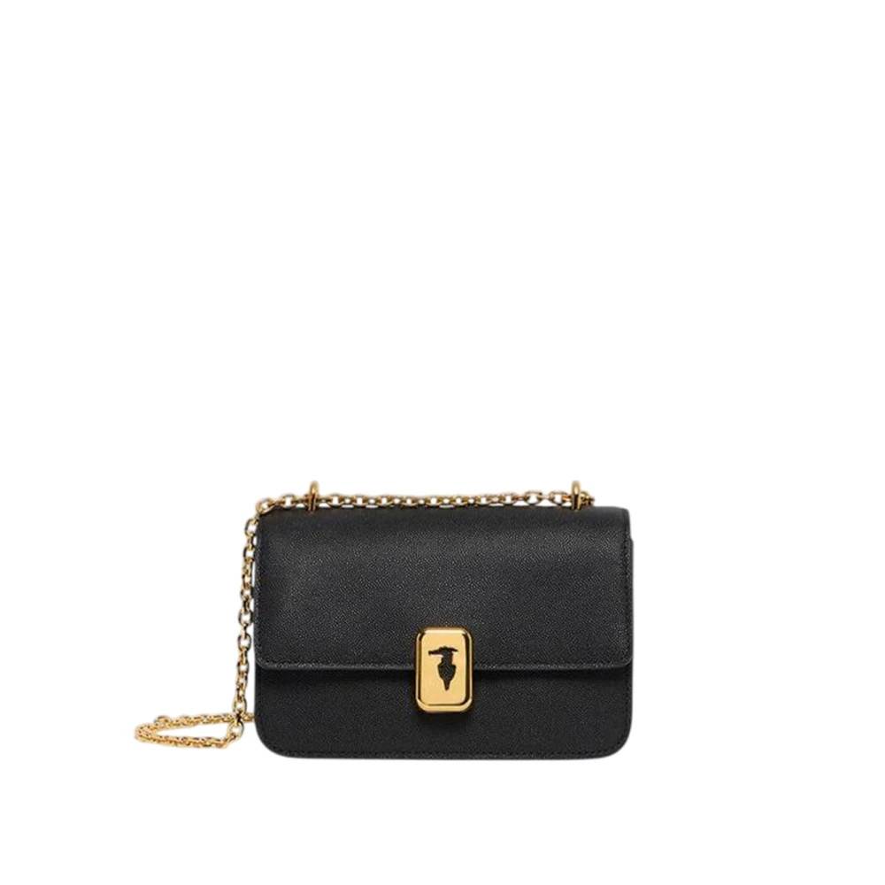 Trussardi Cameo Skuldertaske - Tasker - Dame - Sort - ONE SIZE - Uld