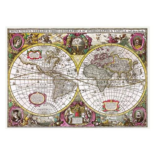 2000 bitar - A new land and water map, 1630