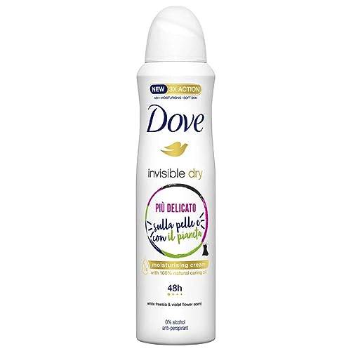 Dove Deo Spray Invisible Dry Deodorant Unisex 48 h, 6x 150 ml