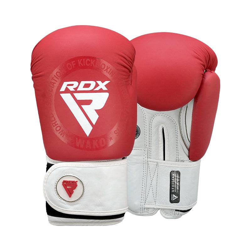 RDX T1 WAKO Boxing Gloves Red - Red / 14oz