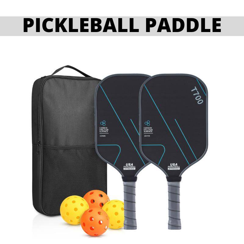 T700 Kolfiber Pickleball Racket Professionell Halkfri Pickleball Racket Utomhussport Pickleball Tillbehör Set