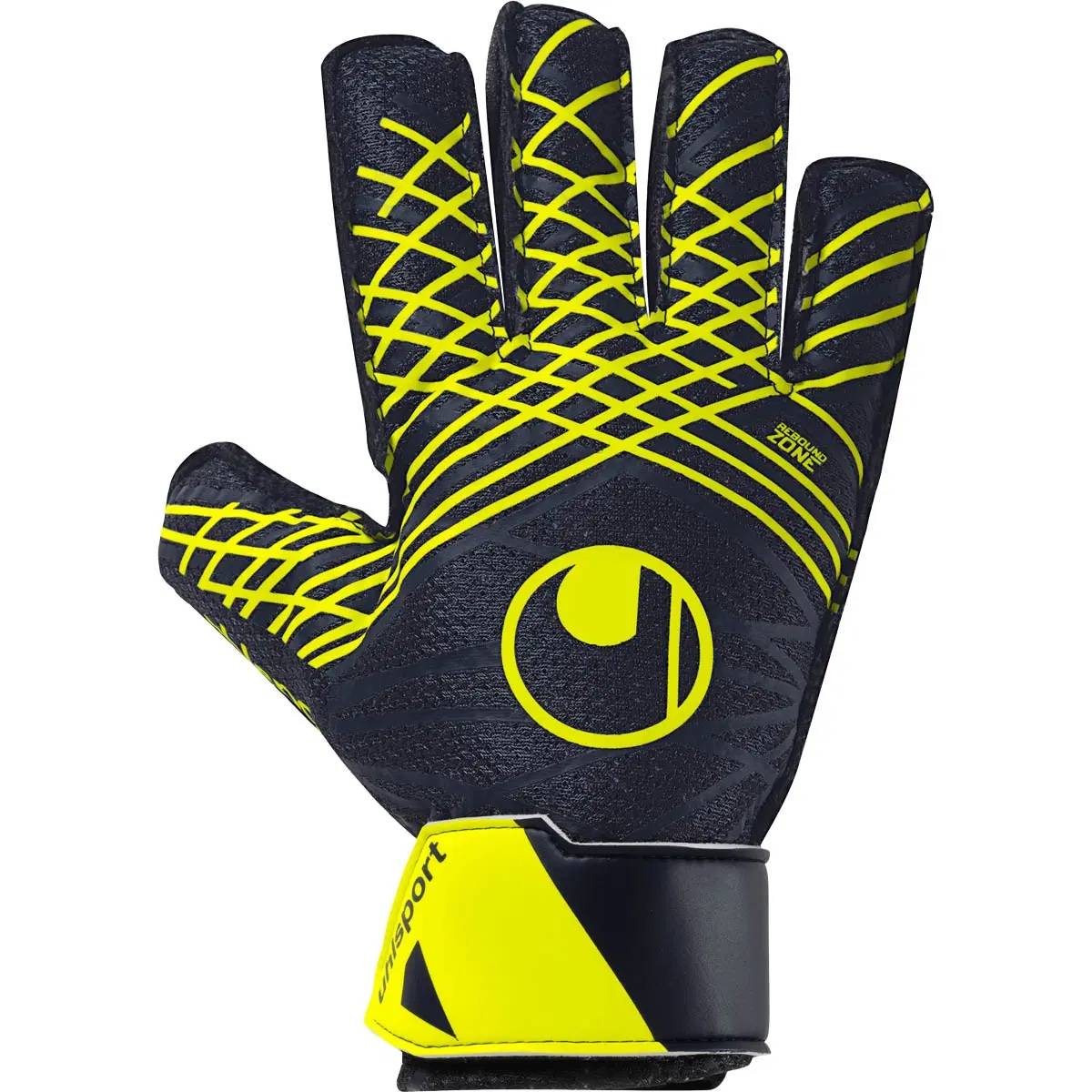 Uhlsport Starter Soft Prediction Målmandshandske til Jr. Navy/Gul-3