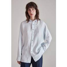 Hope Elma Edit Linen Shirt Geyser Grey Linen - 40