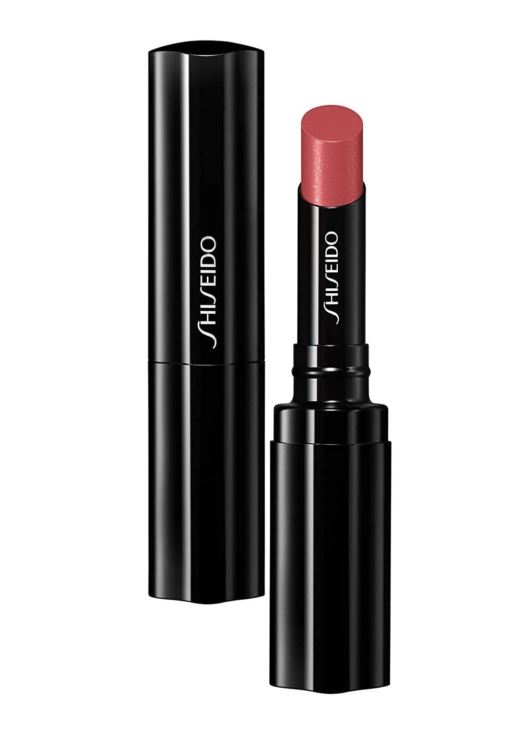 Shiseido Veiled Rouge Krämigt läppstift RD316 Zinnia Pink 2.2 g Testprodukt