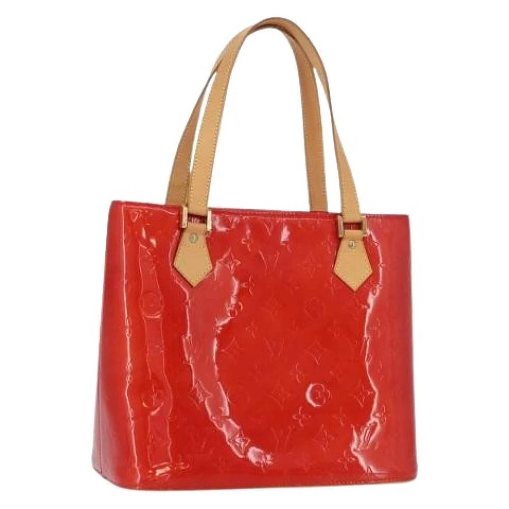 Louis Vuitton Vintage Pre-owned Vintage Patent Leather Håndtaske - Vintage - Dame - Rød - ONE SIZE - Læder