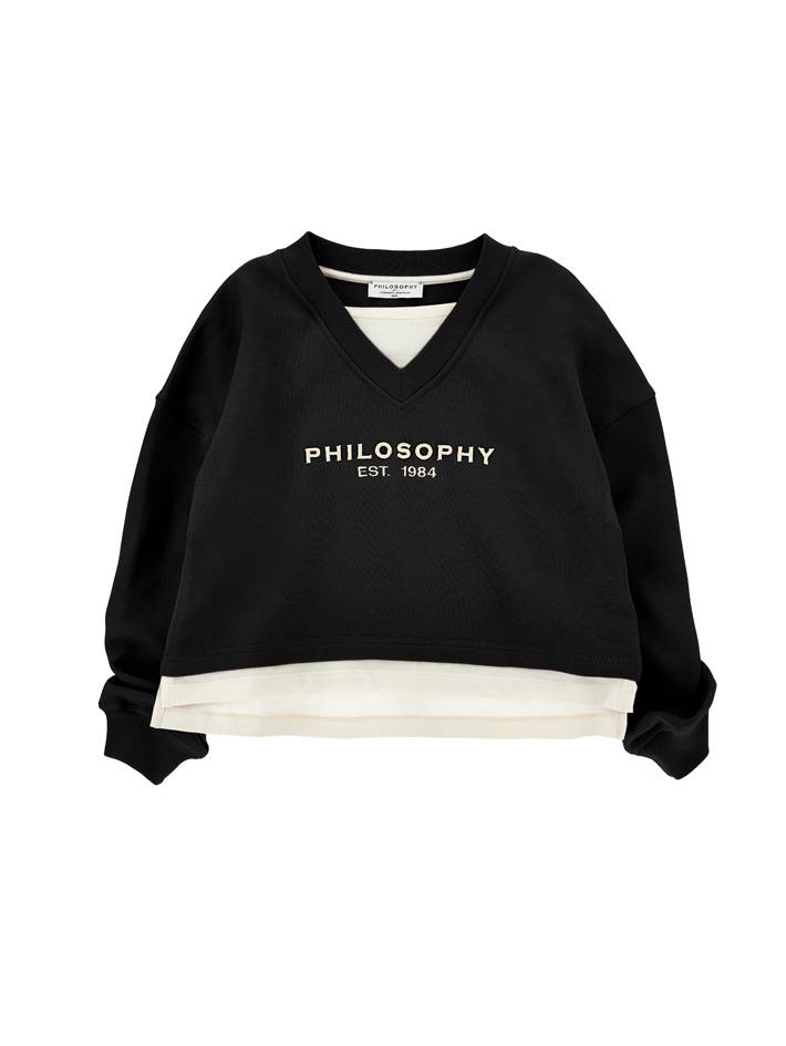 PHILOSOPHY DI LORENZO SERAFINI KIDS  Philosophy Sweatshirt With Drawstring