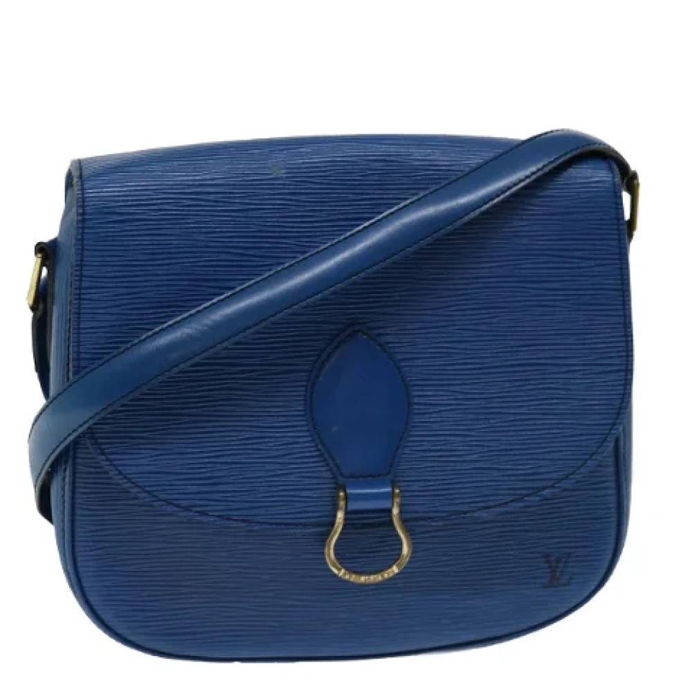 Louis Vuitton Vintage Pre-owned Laeder louis-vuitton-tasker - Vintage - Dame - Blå - ONE SIZE - Uld