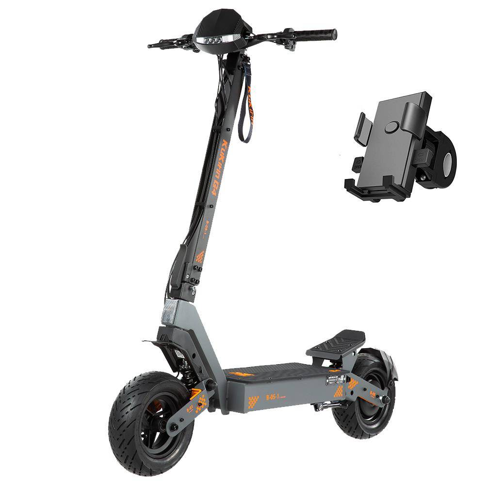 Elektrisk skoter Kukirin 11 2000W Motor Vuxen Elektrisk Skoter 60V 20AH Max Räckvidd 75Km Last 120Kg Svart G4 Free phone stand svart