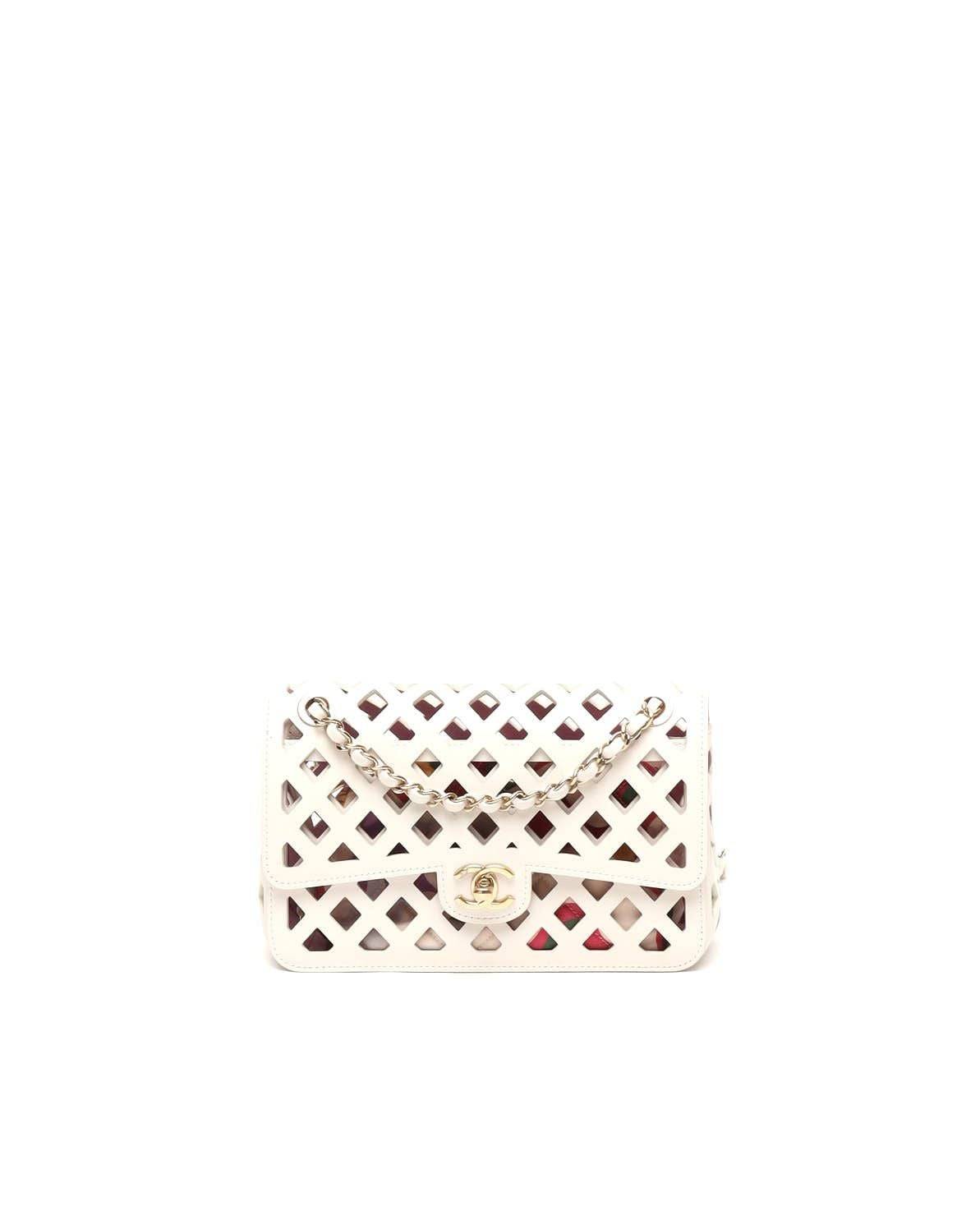 Chanel Mini Rectangular 2021 See Through Flap Bag - White - One Size
