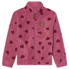 Kuling Northpole Fleece-jakke Mauve Hearts  86/92 cm  Lilla  86/92 cm  unisex