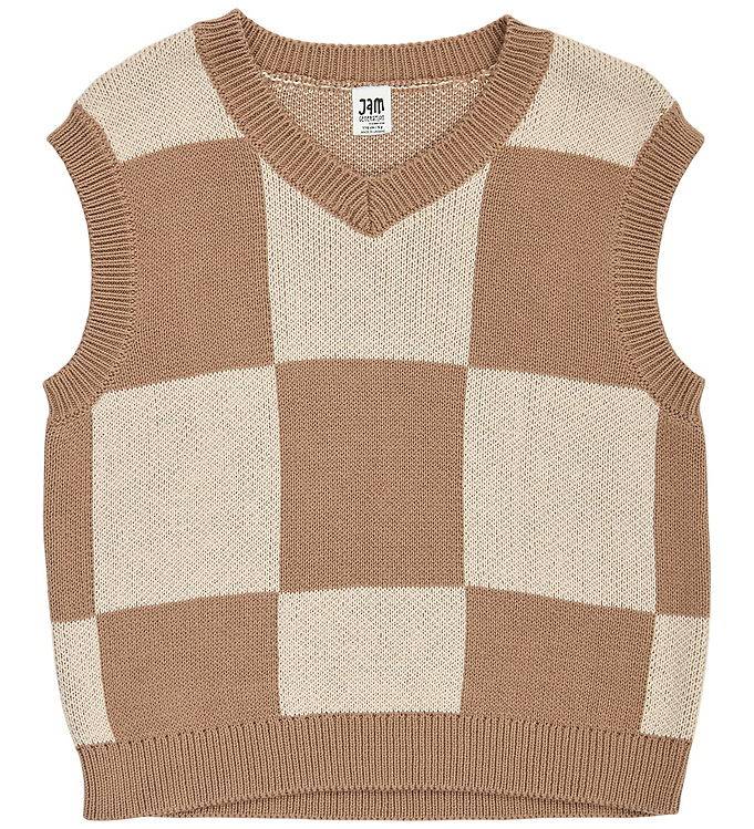 Jam Generation Vest - Strik - Beige - Jam Generation - 2 år (92) - Vest
