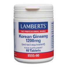 KOREANSK GINSENG 1200mg (Asian Panax ginseng ginsenosider extrakt) (60 tabletter)