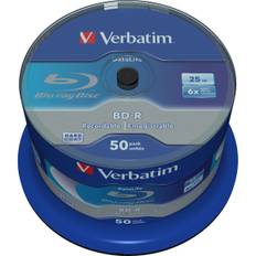 Blu-Ray BD-R Verbatim Datalife 50 antal 25 GB 6x