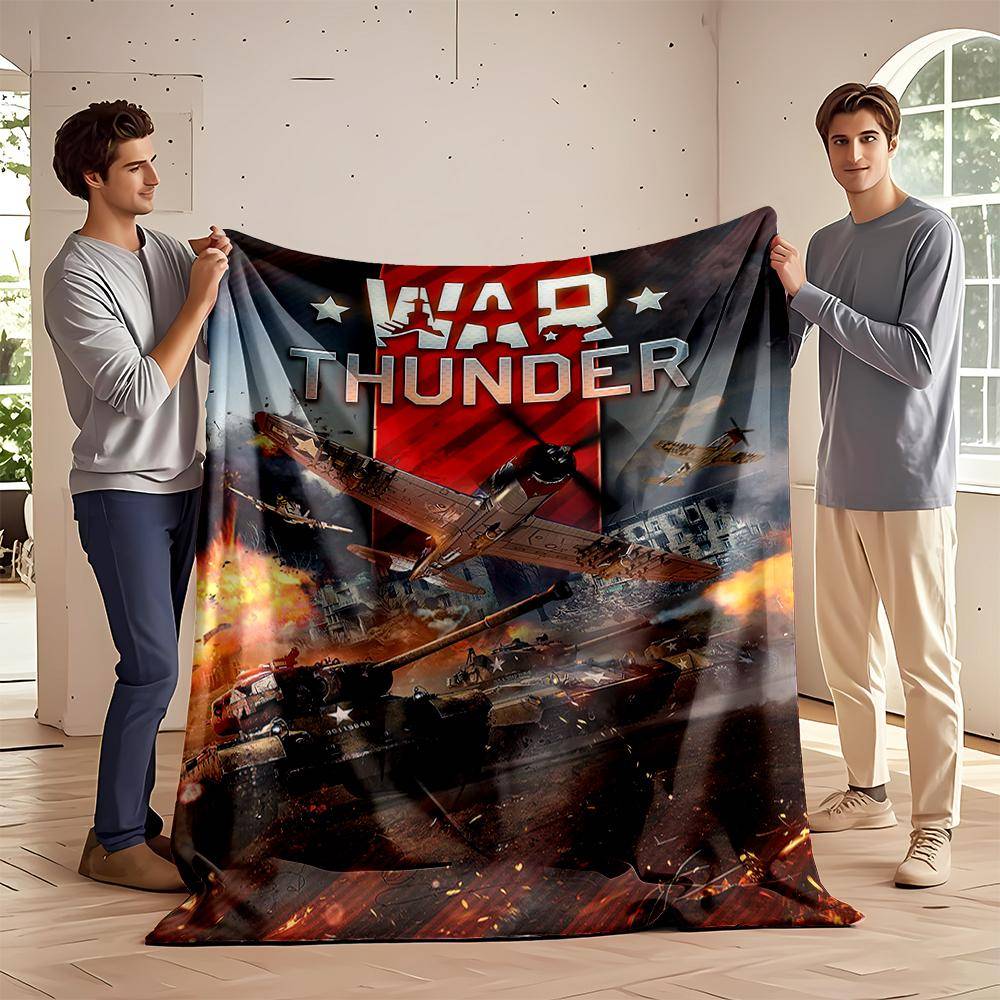 War Thunder Spel Tema Filt Konst Flanellfilt för sovrum, vardagsrum, soffa och vilsoffor.