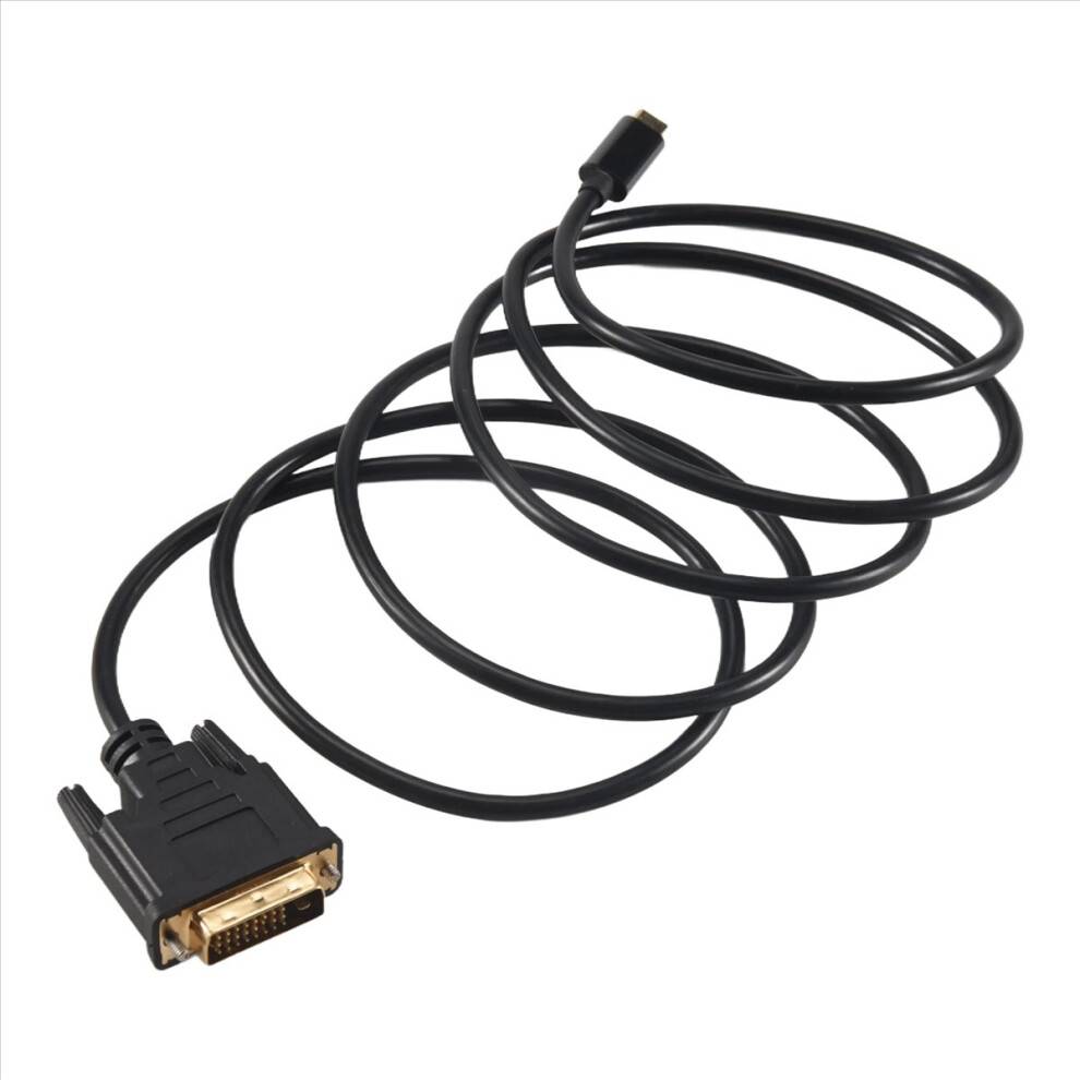 USB TYPE C til DVI-kabel Type 24+1 Adapter 4K 30Hz (6FT/1.8M) til Thunderbolt 3 2017/2016 MacBook Pro