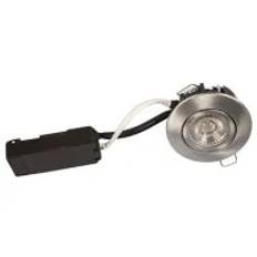 Luna LP 230V 6,2W 3000K Ra95 370lm IP44 børstet alu rund