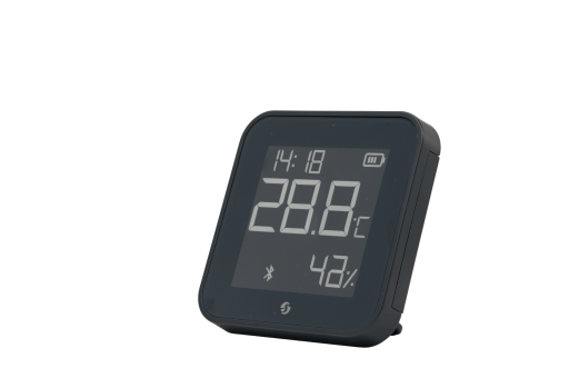 Shelly BLU H&T Display ZB svart - Temperatur-/fuktighetssensor