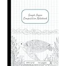 Graph Paper Notebook: 8.5 x 11 / 110 Pages / 4x4 Quad ruled Grid Paper Composition Notebook for Math and Science | 4 Squares per Inch – Best Suited ... Educational Purposes| Mandala Tortoise Cover