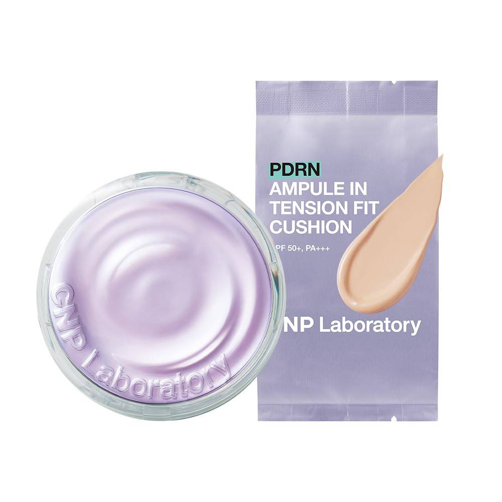 CNP Laboratory PDRN Tension Fit Size 21 PDRN Elastic UV Matte Korean Official Skincare Ampoule-in Cushion, (Product + Refill) Skin, Protection, Skin,