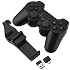 Queen.Y Trådlös spelkontroll 2. 4 Ghz joystick smart gaming joystick med USB-adapter för Android Smart TV-dator