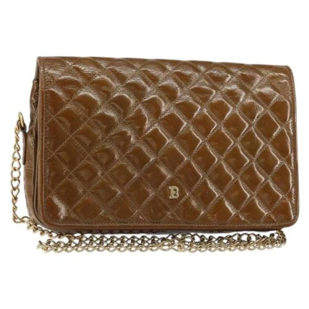 Bally Pre-owned Pre-owned Coated Canvas Skuldertaske - Vintage - Dame - Brun - ONE SIZE - Uld