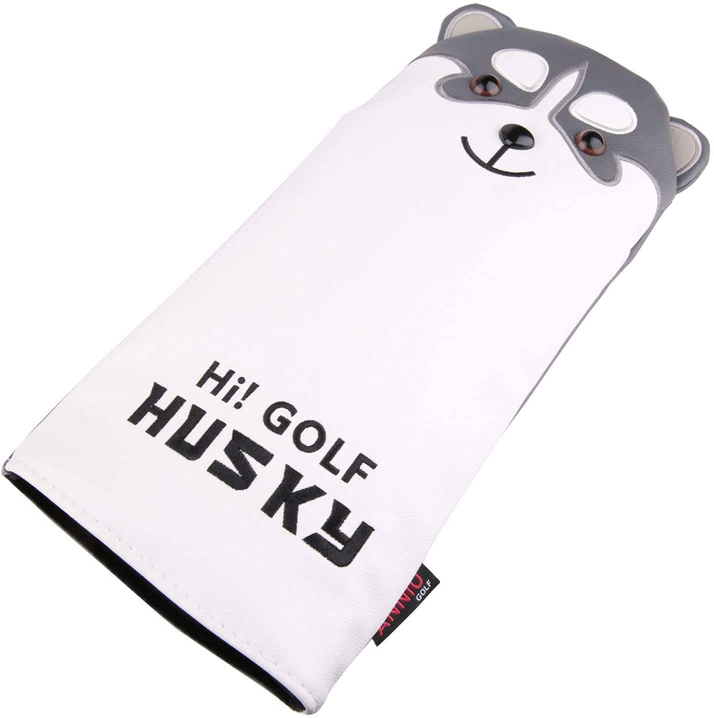 Golf headcover Head cover for cover Mallet magnet type with Odyssey 2 type with Scotty Cameron Moe Akita dog 1 piece sold separately driver