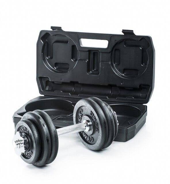 Hantelset 15 kg justerbart