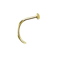Nässmycke - Äkta 18k guld - nässkruv med liten rund guldplatta