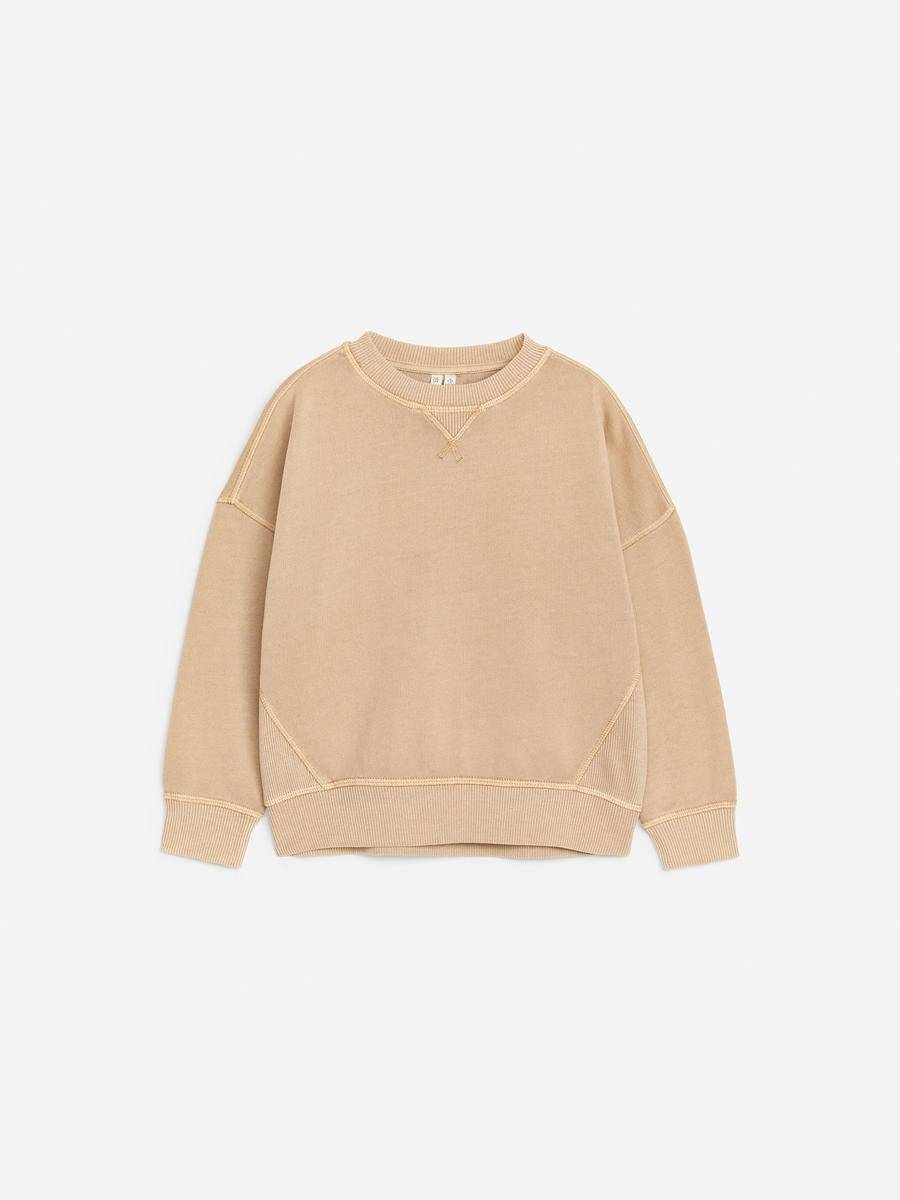 ARKET Sweatshirt I Bomull Med Lös Passform -Beige, 98/104