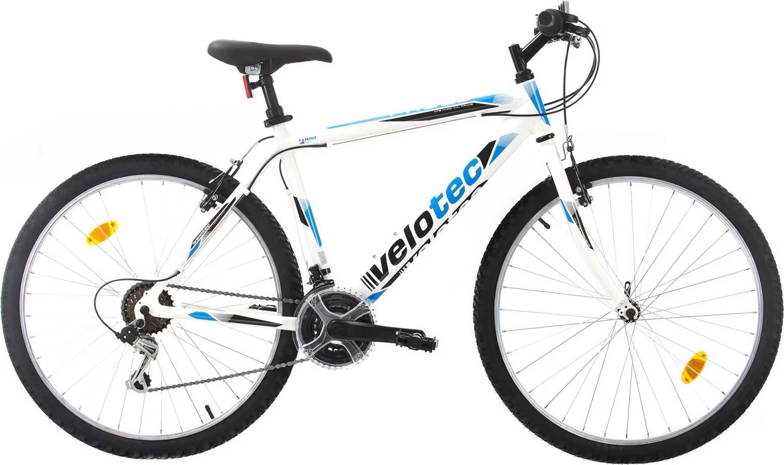 Mountainbike 29" Vit/Blå med 21 växlar - Velotec
