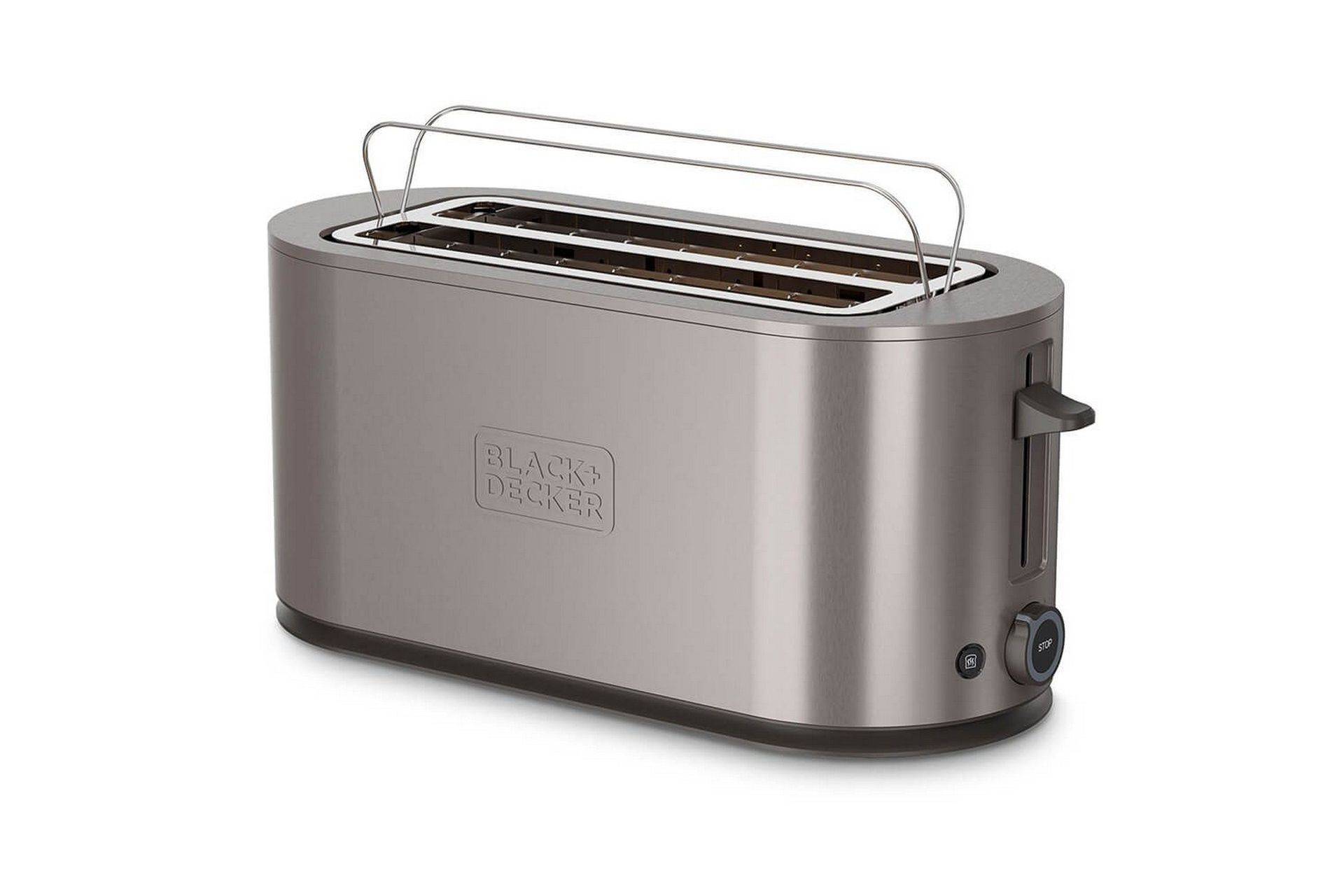 Black+Decker Brödrost 2 Fack Rostfritt Stål - Silver Grå