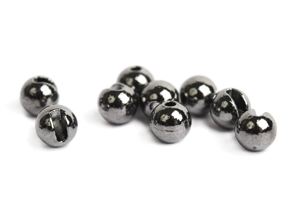 Fly-Dressing Slotted Tungsten Beads 4 mm (Färg: Black Nickel)