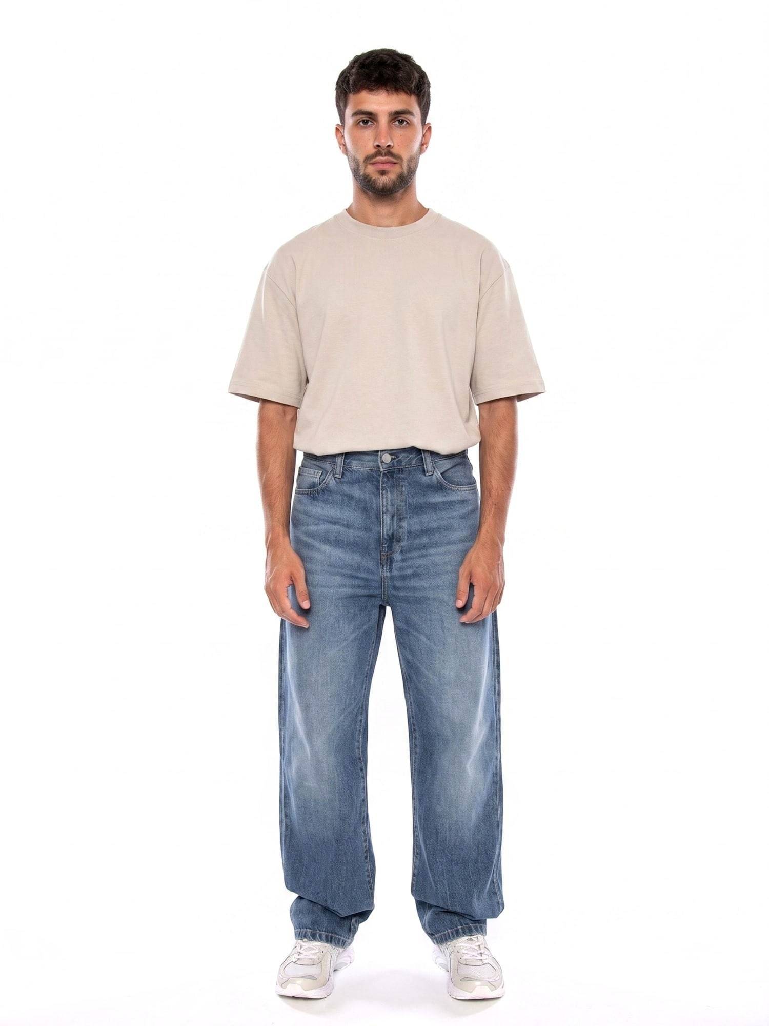 Carhartt WIP Jeans 'LANDON PANT BLUE MARBLE USED WASH'  blå
