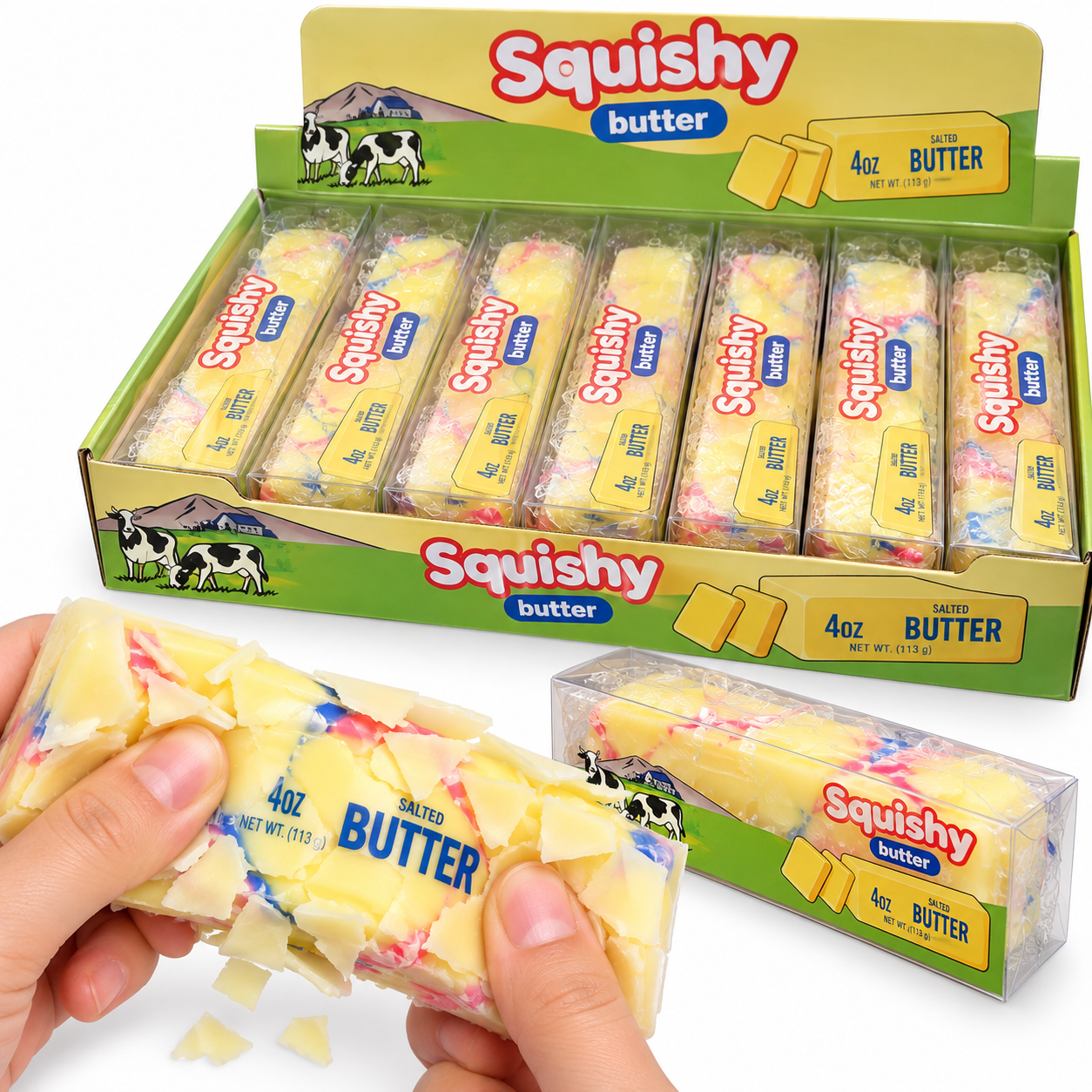 Wax Cracking Marble Butter Squishy 13 cm Slow Rising 2 i 1