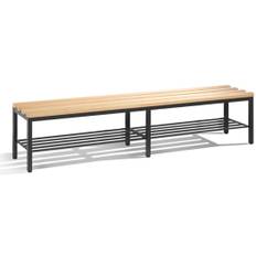 C+P Bænk med skohylde - 42 x 200 x 35,3 cm.