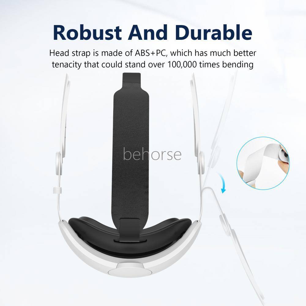 Uppgraderad Huvudrem för Oculus Quest 3 VR-headset Förbättrad Komfort Elite-rem Alternativ Huvudrem För Quest 3S Tillbehör