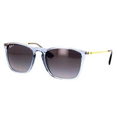 Ray-Ban, Tilbehør, unisex, Blå, 54 MM, Firkantede polariserede solbriller Chris Rb4187