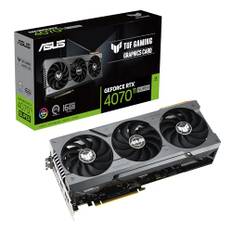 ASUS TUF Gaming GeForce RTX 4070 Ti SUPER 16 GB GDDR6X spelgrafikkort (NVIDIA GeForce RTX4070Ti DLSS 3, PCIe 4.0, 2X HDMI 2.1a, 3X DisplayPort 1.4a, TUF-RTX4070TIS-16G-GAMING, svart)