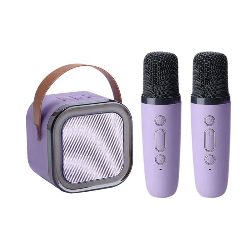 SingBuddy – Trådlös Karaoke Set för Barn - Lila / Två mikrofoner