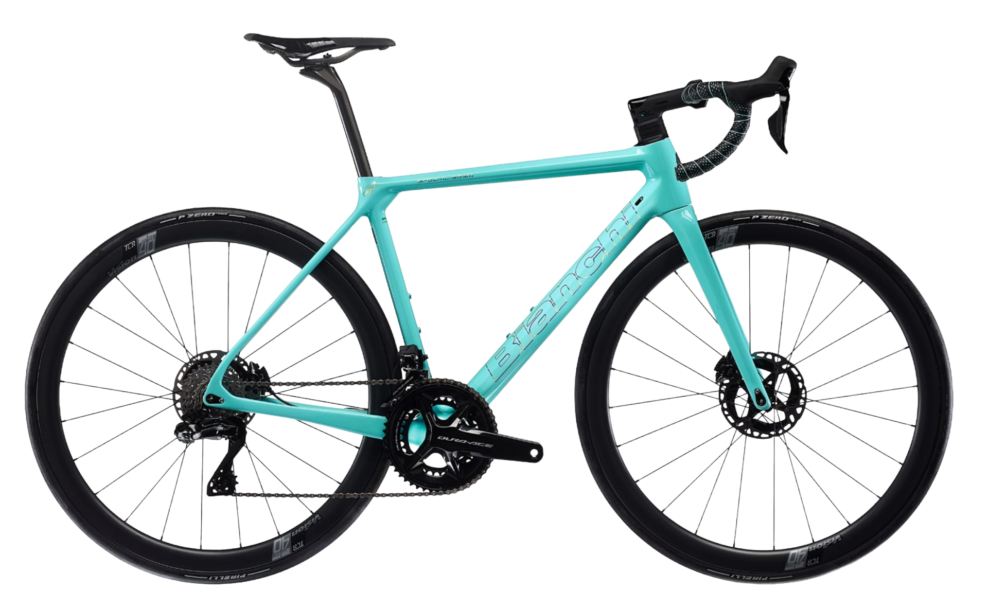 Bianchi Specialissima 2024 - Shimano Dura-Ace Di2 12sp - Vision SC40 - 014 / 55 / Greenish Blue / Mermaid Scale Full Glossy