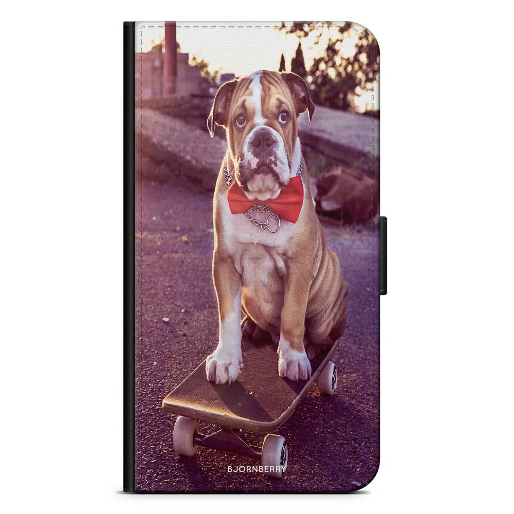 Huawei P20 Lite Plånboksfodral - Bulldog skateboard | Mobilskal & Mobilfodral BJORNBERRY