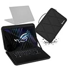 Smatree Hard Eva skyddsfodral, väska kompatibel med 16 tum ASUS ROG Zephyrus M16 2023/2022, för ASUS ROG Flow X16 2023/2022, för ASUS ROG Zephyrus G15 2022 15,6 tums bärbar dator och anti-shock-väska